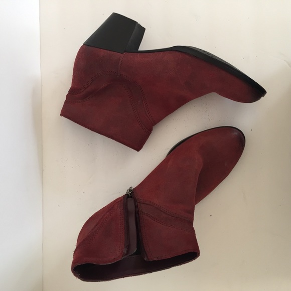 Dolce Vita Red suede high heeled booties - Picture 5 of 7